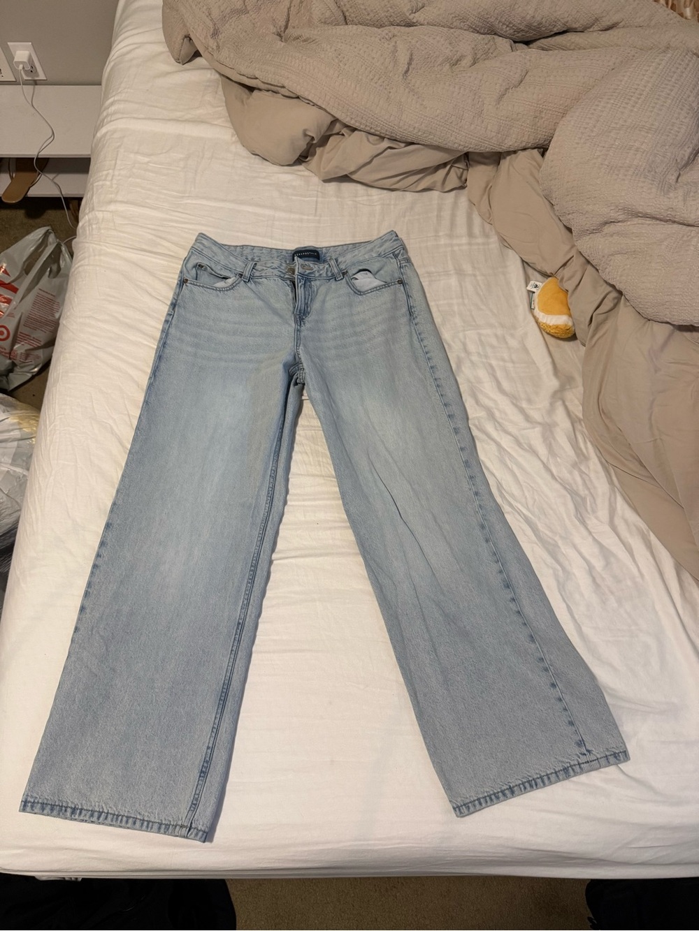 Aeropostale Light Blue Wide Leg Jeans
